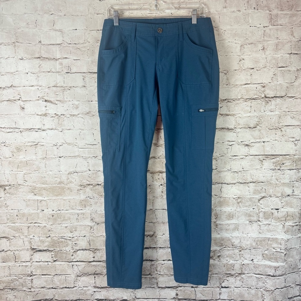 KUHL Women's 6R Horizn Skinny Cargo Hiking Pants Blue Polyester 6276 Outdoor